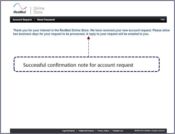 successful account_request Confirmation_001